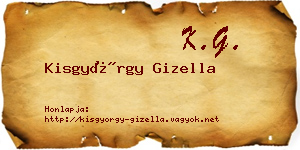 Kisgyörgy Gizella névjegykártya